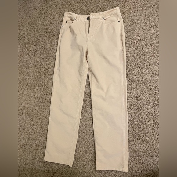 Women’s Talbots cream pants stretch, size 6 - Picture 1 of 3